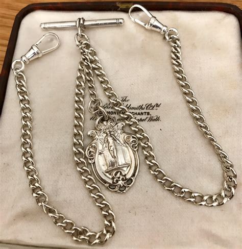 pocket watch chain pinecrest|pocket watch chains silver.